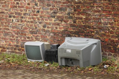 Old TVs thworn out